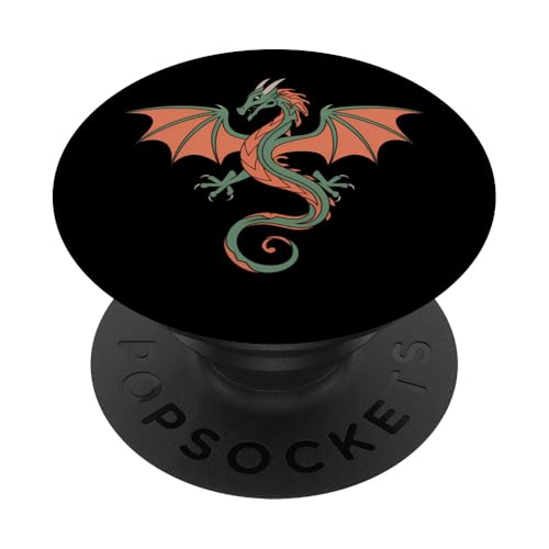 Keltischer Drache Mythologie Wikinger Drache PopSockets mit austauschbarem PopGrip von Drachen Geschenk für Keltische Mythologie-Fans