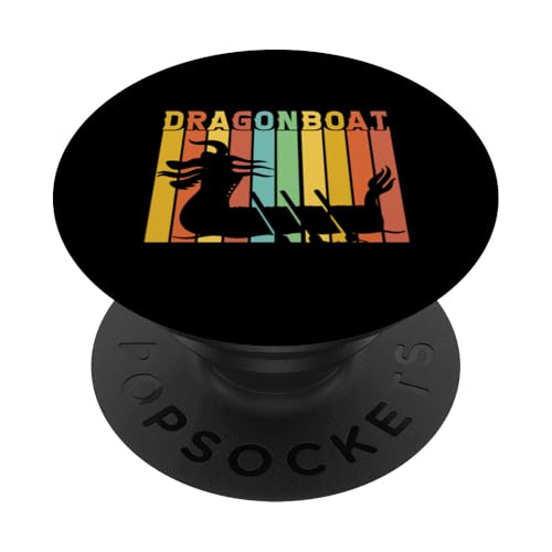 Retro Drachenboot Racing Dragon Bootfahren Expert Boote Racer PopSockets Klebender PopGrip von Dragon Boat Racing Dragon Boating Expert Racer