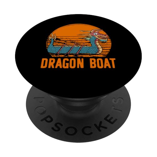 Retro Drachenboot Racing Dragon Bootfahren Expert Boote Racer PopSockets Klebender PopGrip von Dragon Boat Racing Dragon Boating Expert Racer