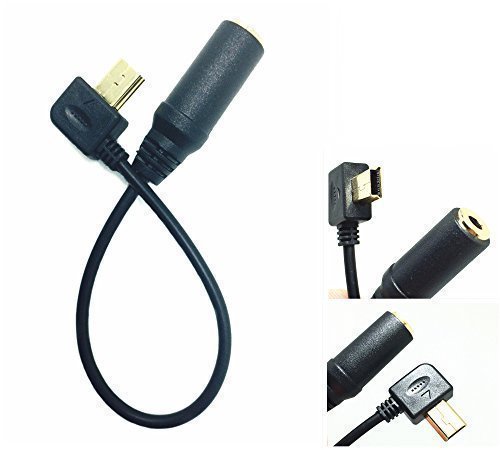 3,5 mm Mikrofon Adapter Kabel für gitup git1/git2 WiFi Action Kamera und andere Mini-USB 10 Pin Port Kamera, Vergoldung Schnittstelle Anschluss für Stereo Aufnahme Dragon Trading von DragonTrading