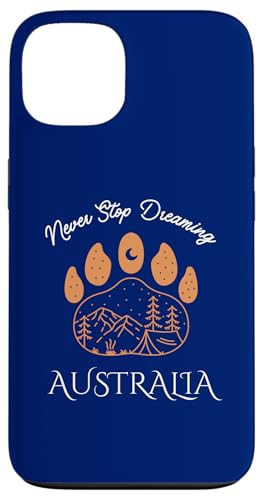 Hülle für iPhone 13 Hören Sie nie auf zu träumen Urlaub in Australien | Vintage Australia von Dream Vacation & Travel Co