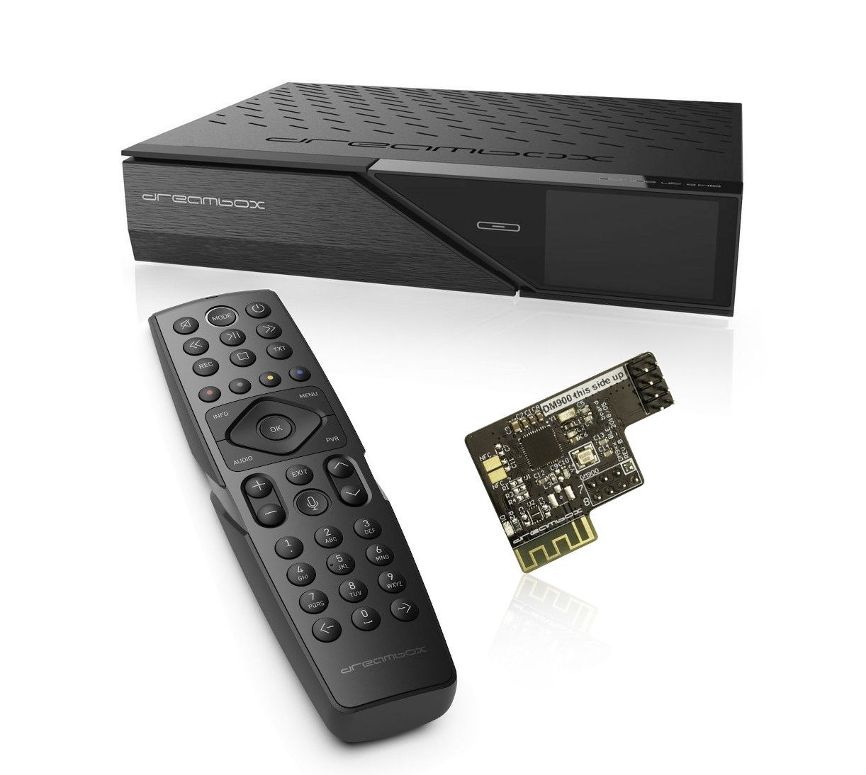 Dreambox DM900 BT UHD 4K 1x DVB-S2X FBC MS Tuner E2 Linux PVR Receiver von Dreambox