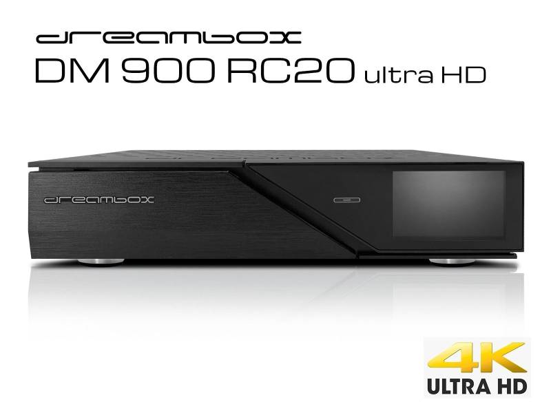 Dreambox DM900 RC20 UHD 4K  1x Dual DVB-S2X MS Tuner 500 GB HDD E2 Linux PVR Receiver von Dreambox