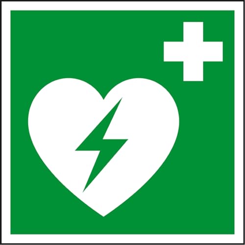 Dreifke® Rettungszeichen Automatisierter ext. Defibrillator, ASR/ISO, Kunststoff, 148x148mm von Dreifke