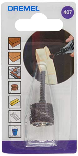 Dremel 407 Schleifband mit Schleifdorn - Zubehörsatz für Multifunktionswerkzeug mit 1 Schleifband und Schleifddorn Körnung 60 13mm, zum Formen, Reinigen, und Schleifen jeglicher Art von Materialien von Dremel
