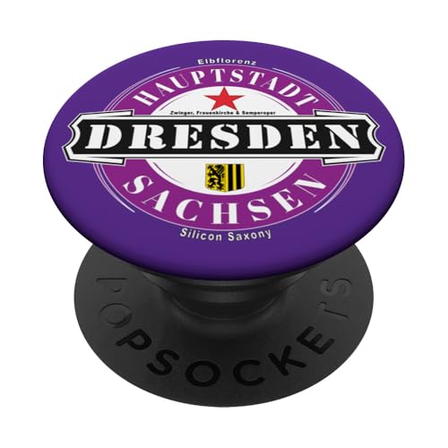 Dresden Sachsen Ostdeutschland Deutschland Hauptstadt PopSockets Klebender PopGrip von Dresden Sachsen Design