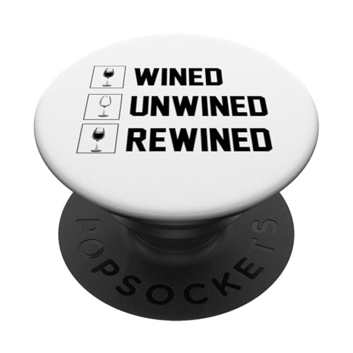 Wine Abgespinlt Wiederveredelt PopSockets mit austauschbarem PopGrip von Drinking Wine All Days All Night