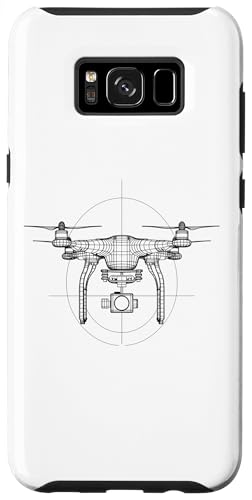 Hülle für Galaxy S8+ Drohnenpilot Quadcopter Operator RC Minimalist Blueprint von Drone Pilot Apparel Co.