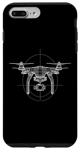 Hülle für iPhone 7 Plus/8 Plus Drohnenpilot Quadcopter Operator RC Minimalist Blueprint von Drone Pilot Apparel Co.