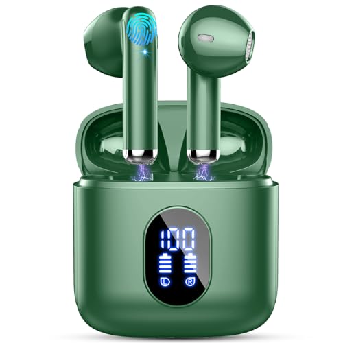 Bluetooth 5.4 Kopfhörer, Kopfhörer Kabellos Bluetooth In Ear Kopfhörer, 2025 Kabellose Kopfhörer mit 4 ENC Mic, Noise Cancelling Earbuds 30Std Tiefer Bass, USB-C, IP7 Wasserdicht Ohrhörer, LED-Anzeige von Drsaec