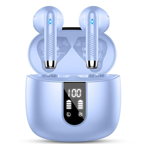 Drsaec Bluetooth Kopfhörer, Kopfhörer Kabellos Bluetooth 5.3 In Ear Kopfhörer mit 4 HD Mic, 2024 Kabellose Kopfhörer 48Std ENC Noise Cancelling Earbuds Tiefer Bass, IP7 Wasserdicht Ohrhörer von Drsaec