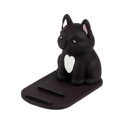 Dtaigou Hunde Telefonhalter, Hunde Telefonhalter für Schreibtisch,Mobiltelefonunterstützung | Schöne Bulldoggen -Tiere Mobiltelefonständer für Desk Desktop Ornament Smartphone von Dtaigou