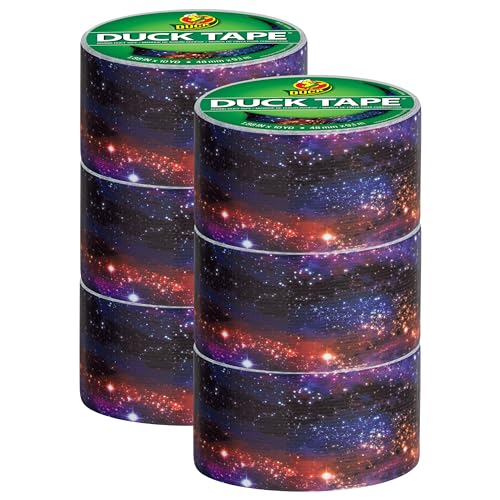 Duck Tape Musterfarben Galaxy 48 mm x 9,1 m, 6 Stück von Duck