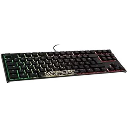 Ducky One 2 TKL PBT Gaming Tastatur, MX-Speed-Silver, RGB LED - schwarz von Ducky