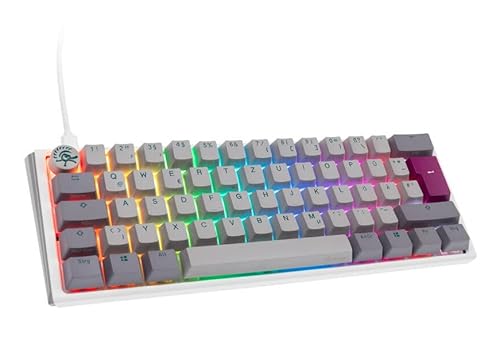 Ducky One 3 Mist Grey Mini Gaming Tastatur, RGB LED - MX-Red von Ducky