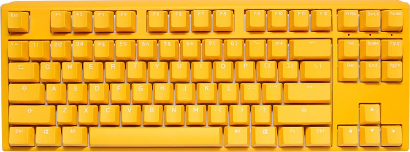 Ducky One 3 Yellow TKL Gaming RGB LED - MX-Silent-Red US Tastatur USB (DKON2187ST-SUSPDYDYYYC1) von Ducky