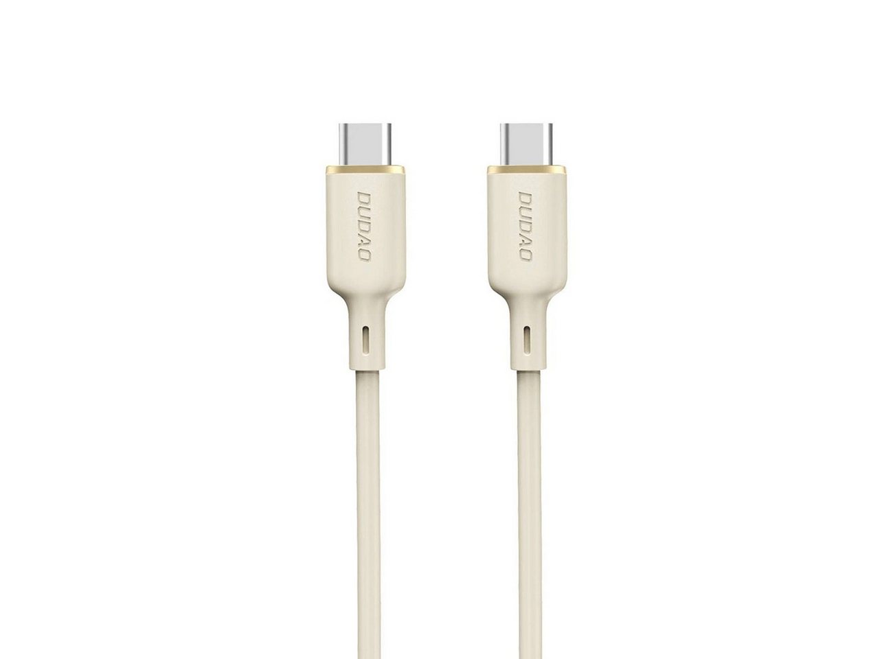 Dudao SmartPhone - Ladekabel -L7SCC USB-C – USB-C-Kabel – Beige 1m / 2m Smartphone-Kabel, (200 cm) von Dudao