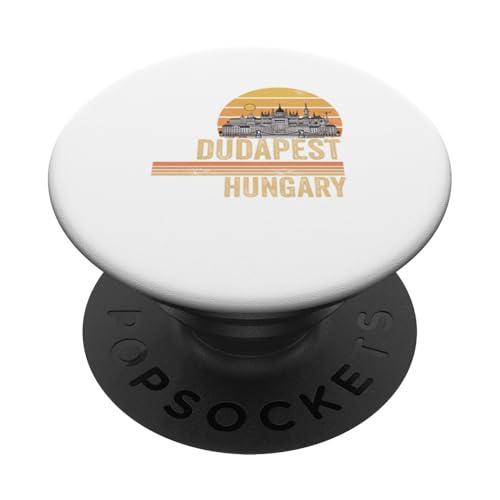 Budapest Ungarn Souvenirs Sonnenuntergang Skyline Herren Damen PopSockets Klebender PopGrip von Dudapest Hungary Souvenir Travel Vacation