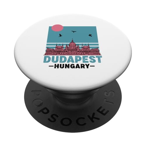 Souvenirs aus Budapest Ungarn Parlament Männer Frauen Reisen PopSockets Klebender PopGrip von Dudapest Hungary Souvenir Travel Vacation