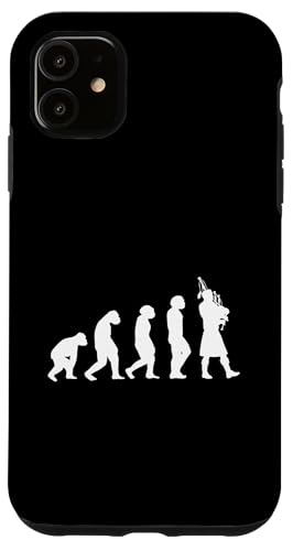 Dudelsackspieler Evolution Dudelsack Hülle für iPhone 11 von Dudelsack Schottische Sackpfeife