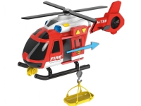 Teamsterz 1416392 Light and Sound Fire Helicopter Toy, 3-6 Years von Dumel