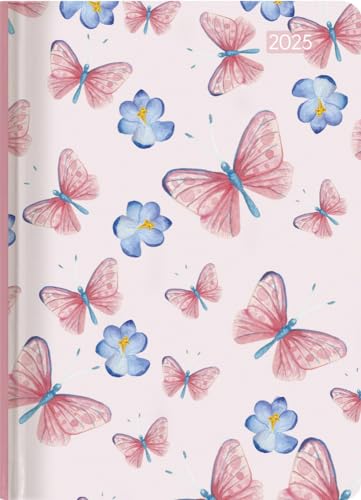 Ladytimer Grande Butterflies - Taschenkalender A5 - Kalender 2025 - Alpha Edition-Verlag - Eine Woche auf 2 Seiten - Format 15 cm x 21 cm von Dumont Kalenderverlag