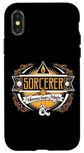 Hülle für iPhone X/XS Dungeons & Dragons Sorcerer Harness Inner Magic Retro Logo von Dungeons & Dragons