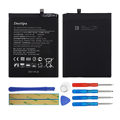 Duotipa Ersatzakku Batterie Scud-WT-N6 kompatibel mit Samsung Galaxy A21 A10S A20S SM-A2070 mit Werkzeugen von Duotipa