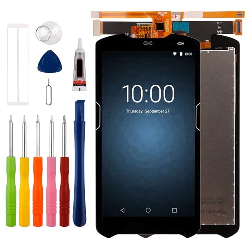 Duotipa [Neu] LCD Display Touchscreen Digitizer Assembly Ersatz für Zebra TC51 TC510K TC56 6.1Zoll mit technischen Reparatur Tools Kit-Schwarz. von Duotipa