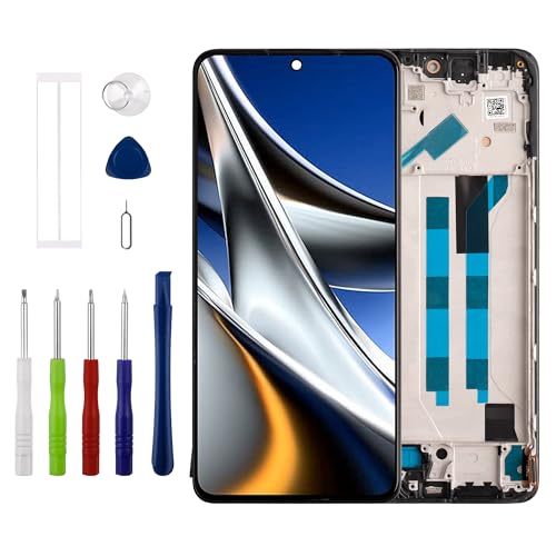 Duotipa [Nicht Fingerprint unterstützen] Neu TFT LCD Display Touchscreen Digitizer Assembly Ersatz für Xiaomi Poco X4 Pro 5G 2201116PG 6.67 Zoll mit technischen Reparatur Tools Kit-Schwarz. von Duotipa