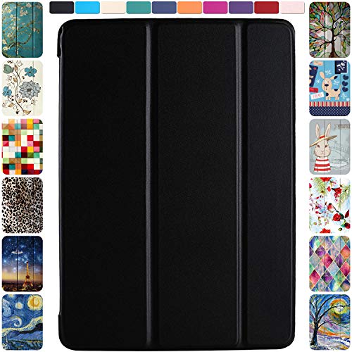 DuraSafe Trifold Ultra Slim Smart Cover mit durchscheinender Rückseite schwarz iPad Air 2-9.7" 2014 von DuraSafe Cases