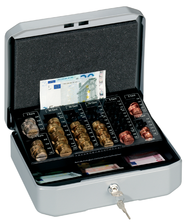 DURABLE Geldkassette EUROBOXX S, (B)283 x (T)225 x (H)100 mm von Durable