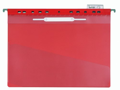 DURABLE Hunke & Jochheim Einhänge-Sichthefter, Kunststoff, DIN A4, 280 x 330 mm, rot von Durable