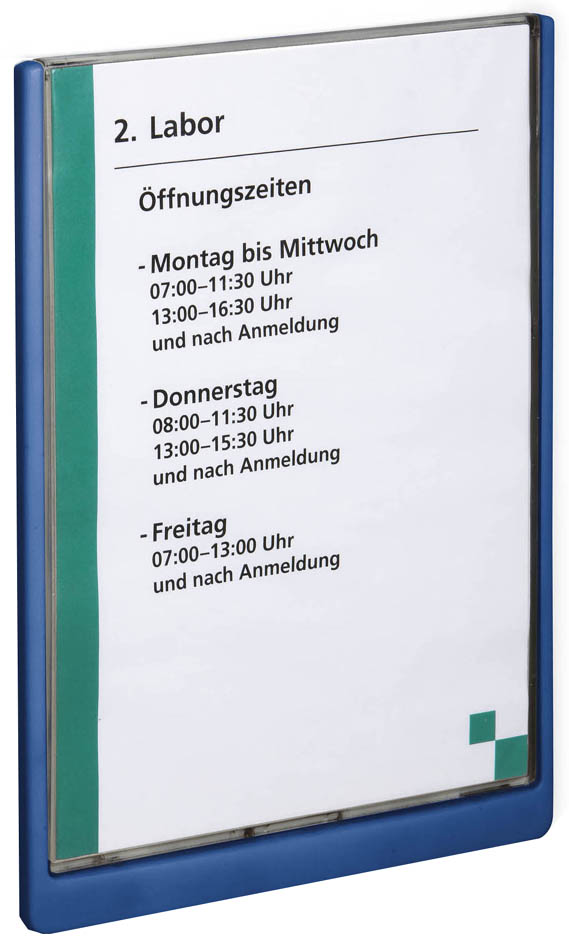 DURABLE Türschild CLICK SIGN, DIN A4, dunkelblau von Durable