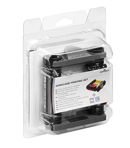 Durable Farbband und 100 Plastikkarten Duracard Printing Set, sortiert, 891300 von Durable