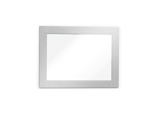 Durable Info-Rahmen Duraframe Magnetic (A6, Magnetrahmen für metallische Oberflächen) 5 Stück, silber, 494823 von Durable