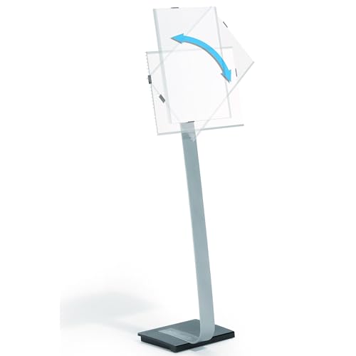 Info Sign Duo Floor Stand, Tabloid-Size Inserts, 15 x 44-1/2, Clear Info Sign Duo Floor Stand, Tabloid-Size Inserts, 15 x 44-1/2, Clear von Durable