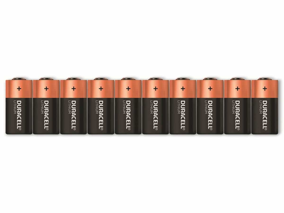 DURACELL Lithium-Batterie, Lithium, CR123A, 10 Stück von Duracell