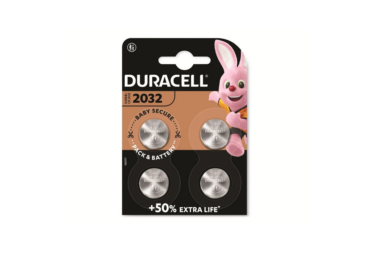 Duracell DURACELL Lithium-Knopfzelle CR2032, 3V Knopfzelle von Duracell