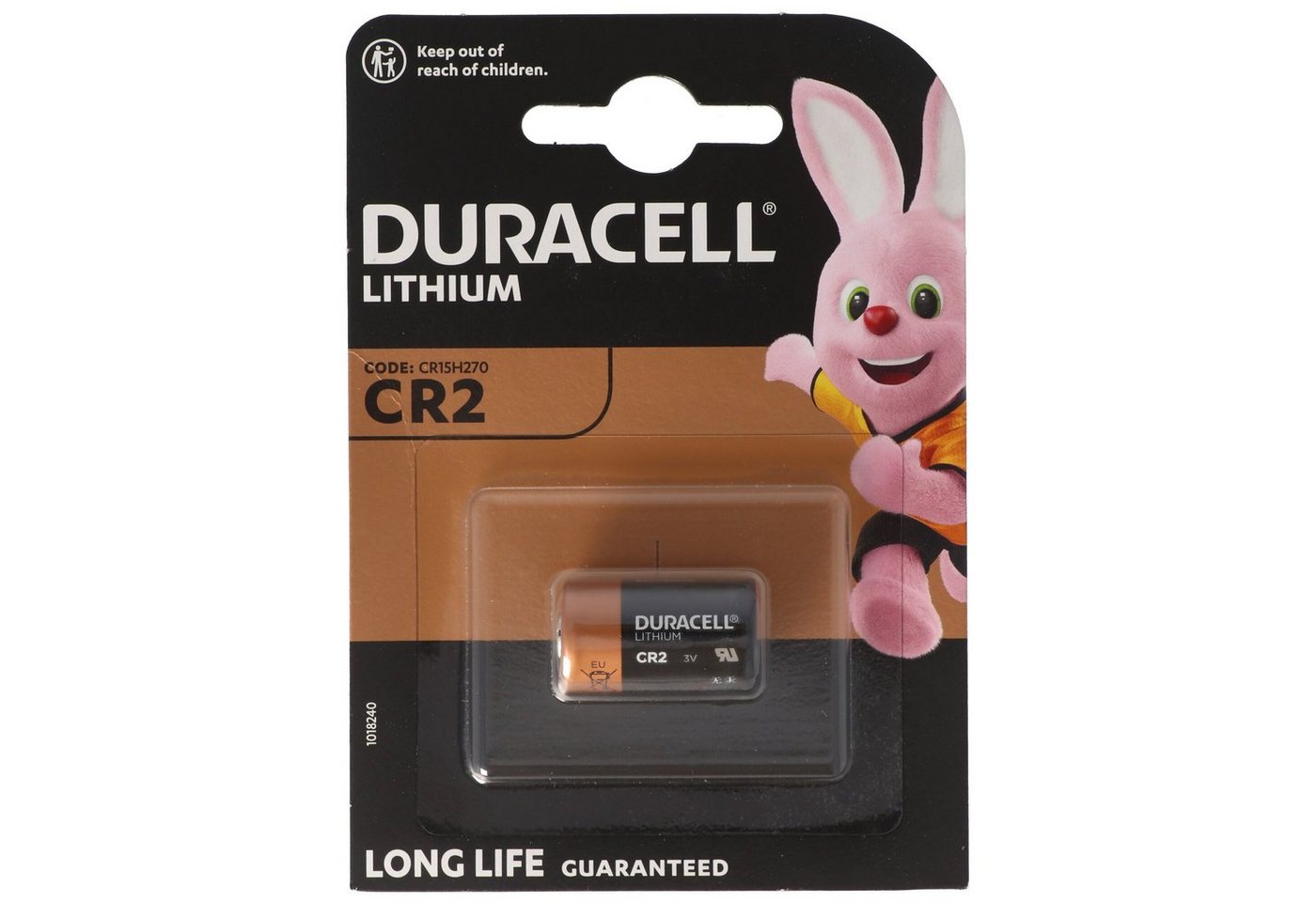 Duracell Duracell Photobatterie CR2 Lithium 3Vmax. 850mAh im 1er Blister, CR15 Fotobatterie, (3,0 V) von Duracell