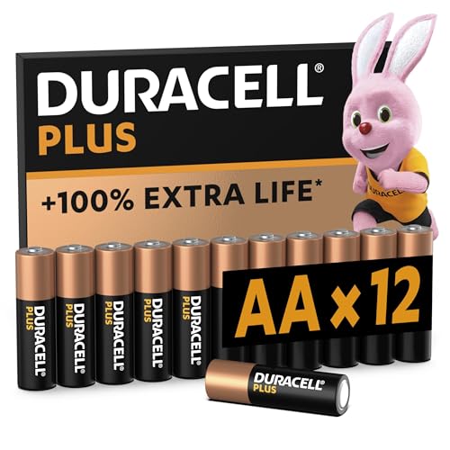 Duracell Plus Batterien AA, 12 Stück, langlebige Power, AA Batterie für Haushalt und Büro von Duracell