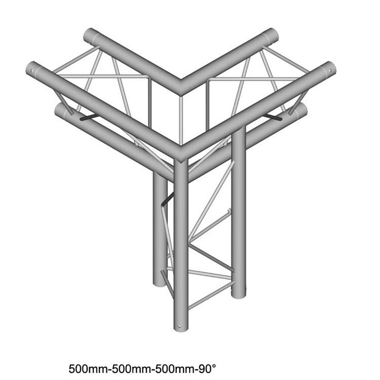 Duratruss DT23 C34-LD DT 23-C34-LD 3-Punkt-Traverse 90-Grad Apex links unten von Duratruss