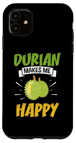 Hülle für iPhone 11 Durian Fruit Lustiges asiatisches tropisches Essen von Durian Fruit