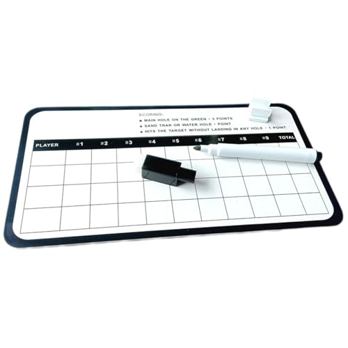 Duroecsain Golf-Whiteboard,Golf-Scorecard-Whiteboard - Datensatztafel Whiteboard - Wiederverwendbare, löschbare Golf-Scorecard, Whiteboard für Coaching, Datenaufzeichnungstafel, Whiteboard, löschbar von Duroecsain