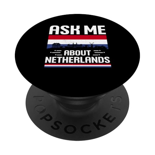 Niederlande Flagge PopSockets mit austauschbarem PopGrip von Dutch Gifts for Boys Women Men