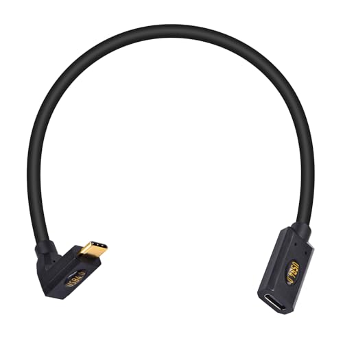 Duttek USB 4 Extension Cable 30cm, 40Gbps USB C Buchse auf USB C Stecker Kabel, 240W USB C Kabel unterstützt 8K@60Hz Video, kompatibel mit Thunderbolt 3, Type C Laptop, Hub und mehr von Duttek