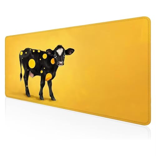 Mauspad XXXL schreibtischunterlage, Mauspad Gaming Black Bull Mousepad groß, Multifunktionales Office Mousepad Laptop,Tisch-Schutz Unterlage, für Büro/Home Dekor und Geschenk 120x60 cm Z-62 von Duushuait