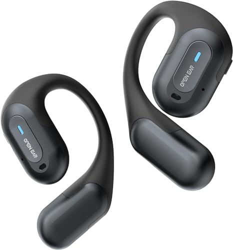 Dwolm Open Ear Kopfhörer, Kabellos Kopfhörer Bluetooth 5.3, Open Ear Kopfhörer Sport mit Mikrofon, 16.2mm Lautsprecher, Hi-Fi Stereo Audio, 40 Std Wiedergabe, Wasserdicht IPX7 fürs Training von Dwolm