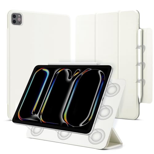 Dwopar Schutzhülle für iPad Pro 27,9 cm (11 Zoll) M4 (5. Generation, 2024, Modell Nr. A2836/A2837/A3006), automatischer Schlaf-/Wachmodus und Magnetverschluss, schlanke, dreifach faltbare Standhülle, von Dwopar