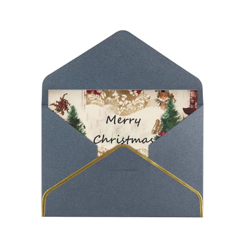 Dwrepo Grußkarten mit Aufschrift "Merry Christmas", blanko, mit Umschlägen, Happy Birthday-Karten, Dankeskarte, Hochzeit, Party, Einladungskarten für alle Anlässe von Dwrepo